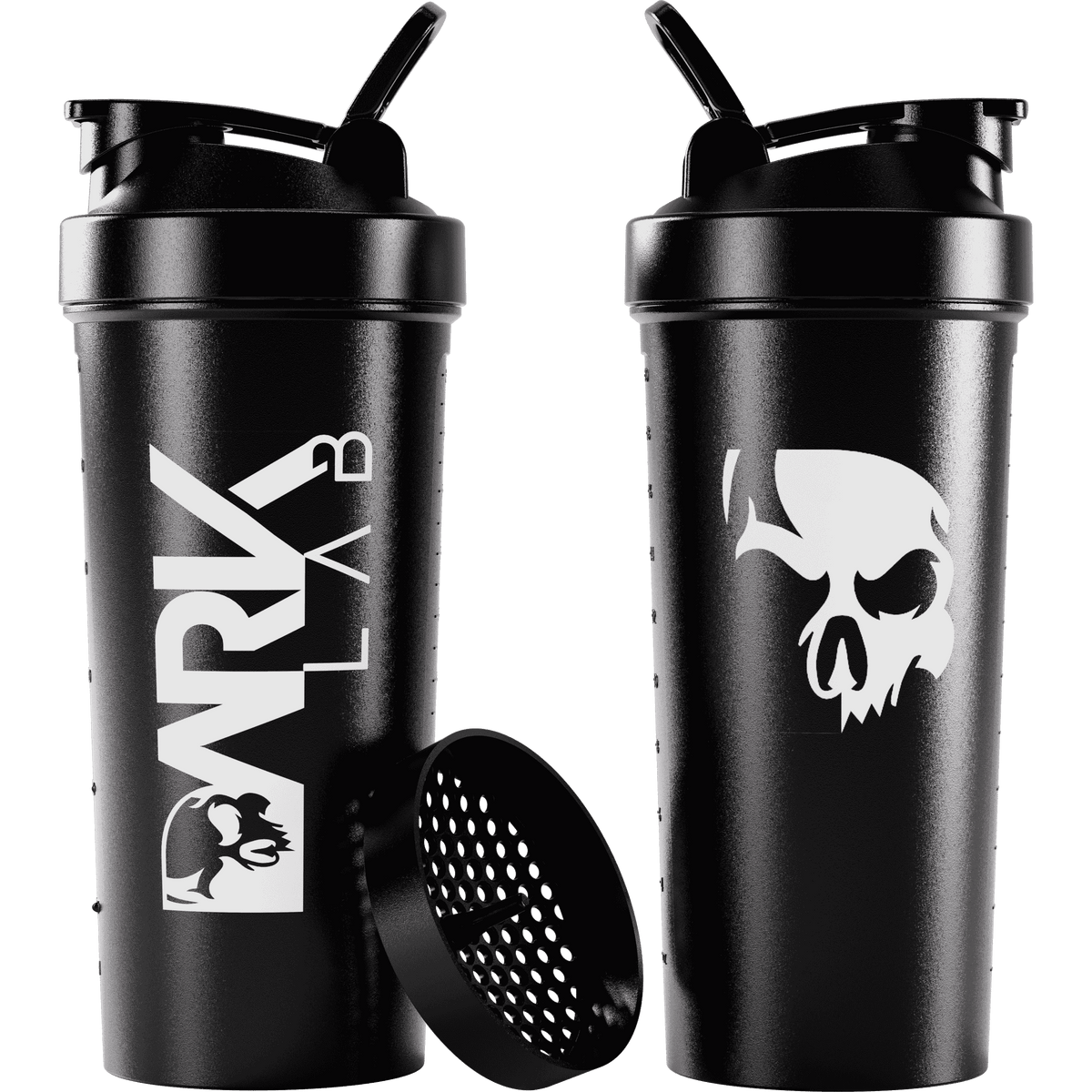 Coqueteleira Shaker Caveira Preta 700ml com Rede