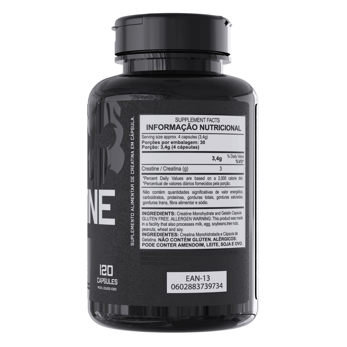 Creatina em Cápsula 120 unidades