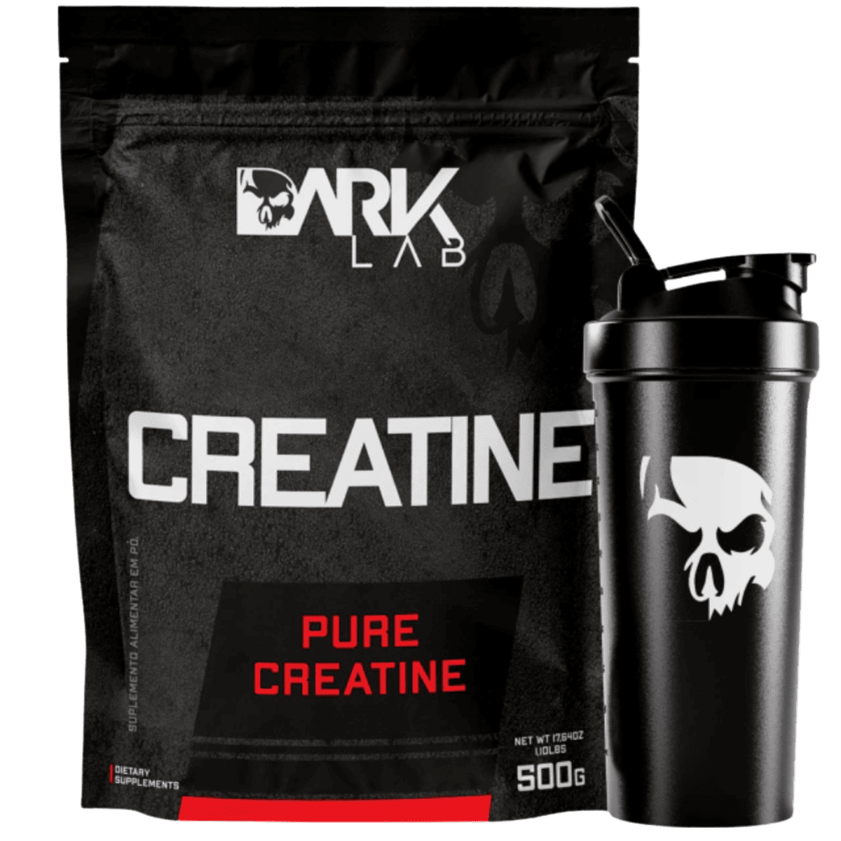 Kit Creatina Pura + Coqueteleira 700ml