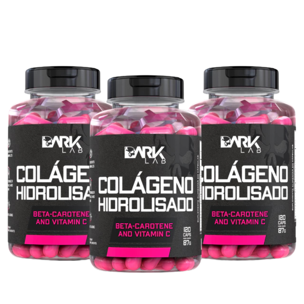 Kit 3 Colágeno Hidrolisado 120 Cápsulas