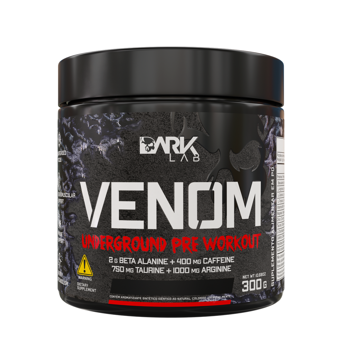 Pré-Treino Venom Underground Pre Workout 300g