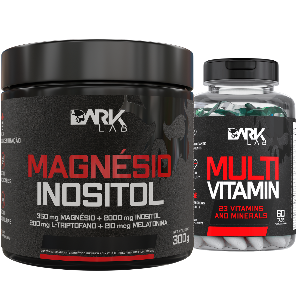 Kit Magnésio Inositol + Multivitamin