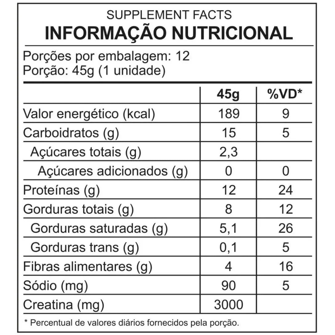 Barra de Proteína Creatine Protein Bar 12 un