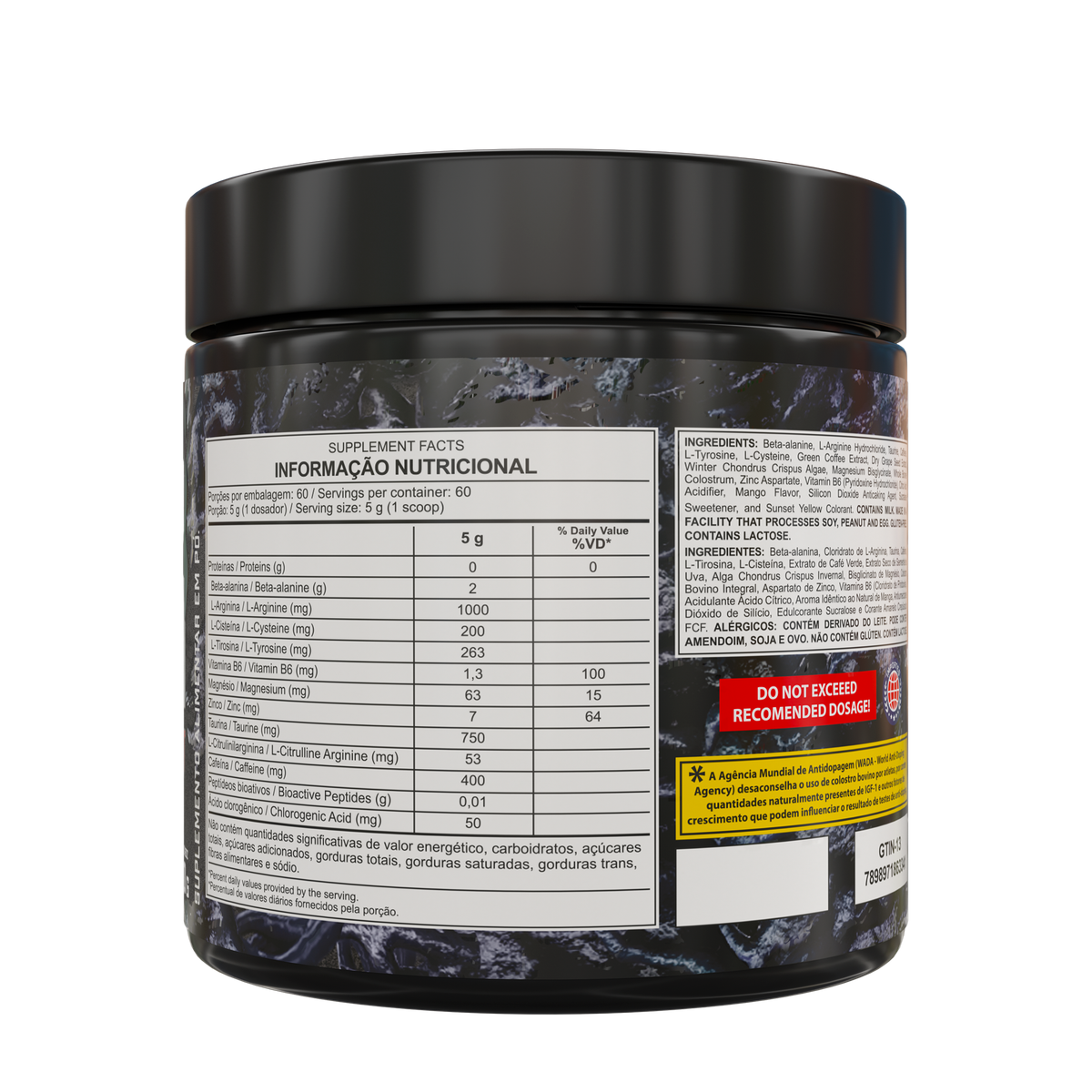 Pré-Treino Venom Underground Pre Workout 300g