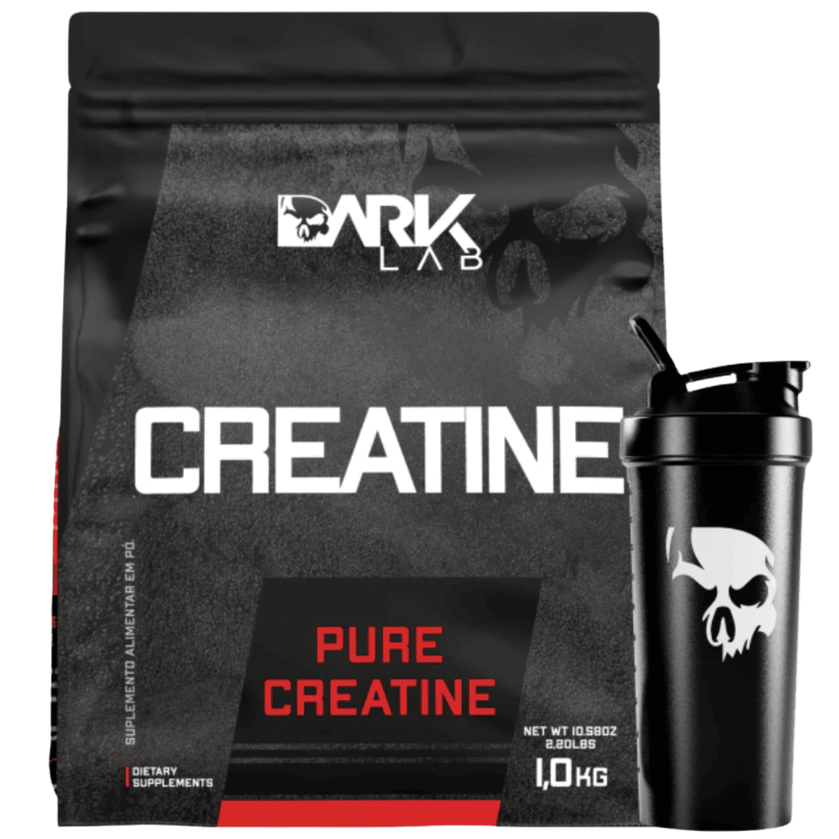 Kit Creatina Pura + Coqueteleira 700ml
