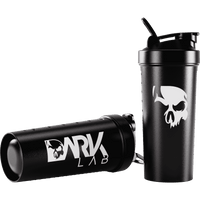 Coqueteleira Shaker Caveira Preta 700ml com Rede